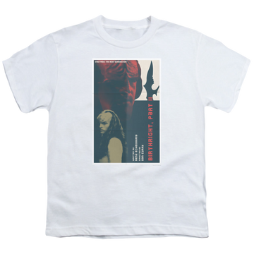 White youth t-shirt for ages 8 to 12 with Star Trek The Next Generation Tng Season 6 Episode 17 graphic