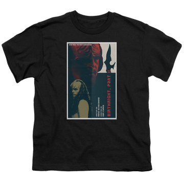 Black youth t-shirt for ages 8 to 12 with Star Trek The Next Generation Tng Season 6 Episode 17 graphic