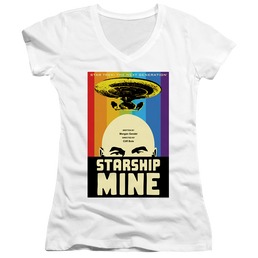 Star Trek The Next Generation Tng Season 6 Episode 18 - Juniors V-Neck T-Shirt Juniors V-Neck T-Shirt Star Trek   