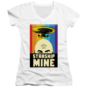 Star Trek The Next Generation Tng Season 6 Episode 18 - Juniors V-Neck T-Shirt Juniors V-Neck T-Shirt Star Trek   