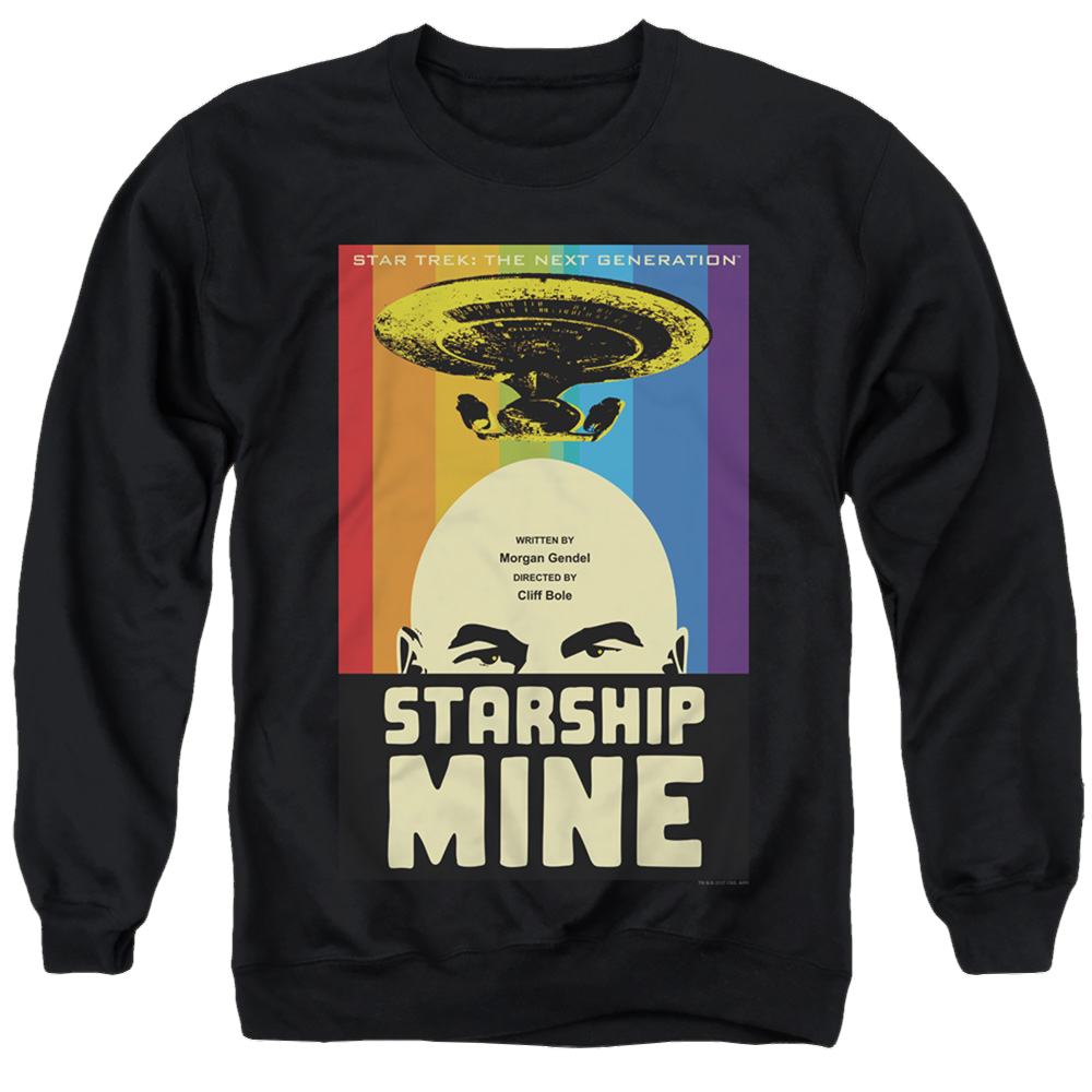 Star Trek The Next Generation Tng S6 Ep18 - Men's Crewneck Sweatshirt Men's Crewneck Sweatshirt Star Trek   