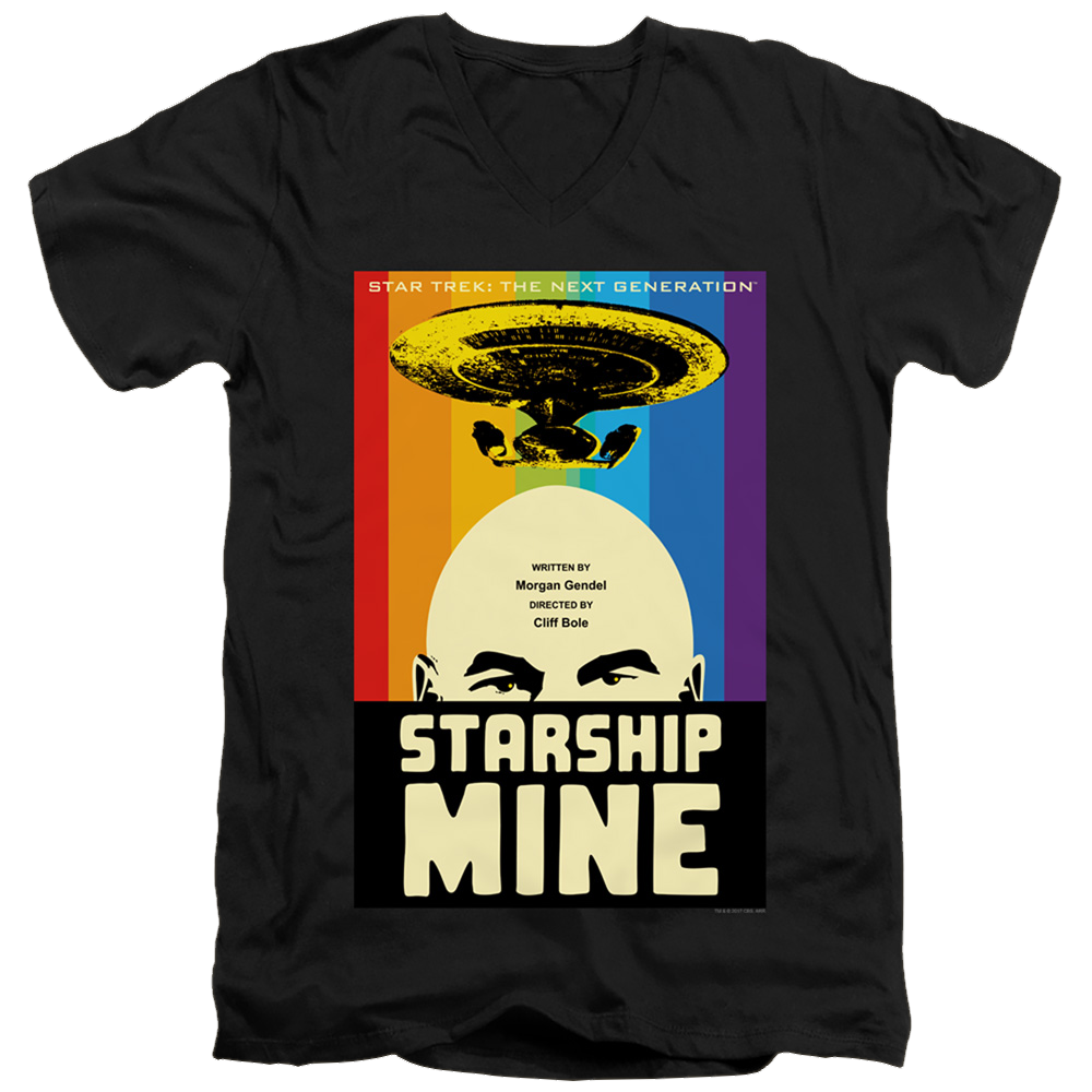 Star Trek The Next Generation Tng Season 6 Episode 18 - Men's V-Neck T-Shirt Men's V-Neck T-Shirt Star Trek   