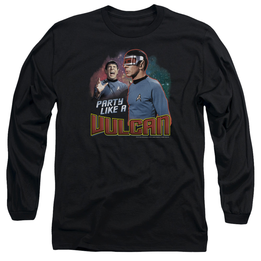Star Trek Party Like A Vulcan Men's Long Sleeve T-Shirt Men's Long Sleeve T-Shirt Star Trek   