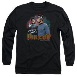 Star Trek Party Like A Vulcan Men's Long Sleeve T-Shirt Men's Long Sleeve T-Shirt Star Trek   