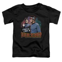 Star Trek Party Like A Vulcan Toddler T-Shirt Toddler T-Shirt Star Trek   