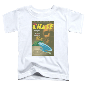 White toddler t-shirt with Star Trek Tng Season 6 Episode 20 graphic