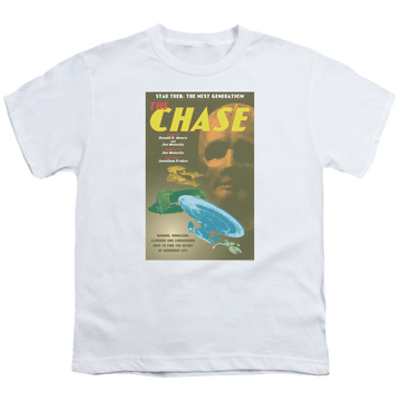 White youth t-shirt for ages 8 to 12 with Star Trek The Next Generation Tng Season 6 Episode 20 graphic
