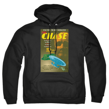 Black pullover hoodie with Star Trek The Next Generation Tng Season 6 Episode 20 graphic