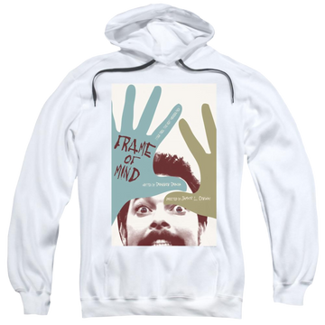 White pullover hoodie with Star Trek Tng Season 6 Episode 21 graphic