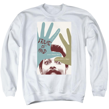 White men's crewneck sweatshirt with Star Trek Tng Season 6 Episode 21 graphic
