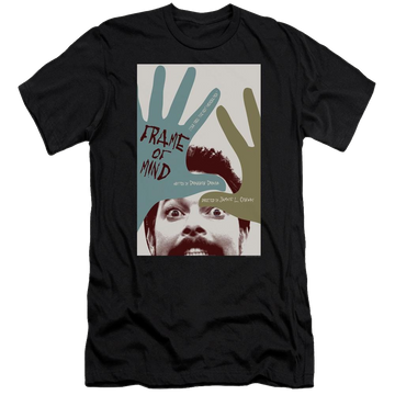 Black men's premium slim fit t-shirt with Star Trek Tng Season 6 Episode 21 graphic