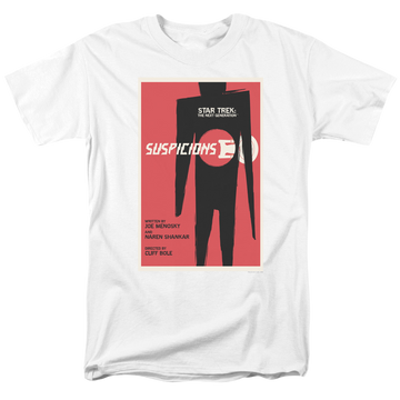 White men's regular fit t-shirt with Star Trek The Next Generation Season 6 Episode 22 graphic
