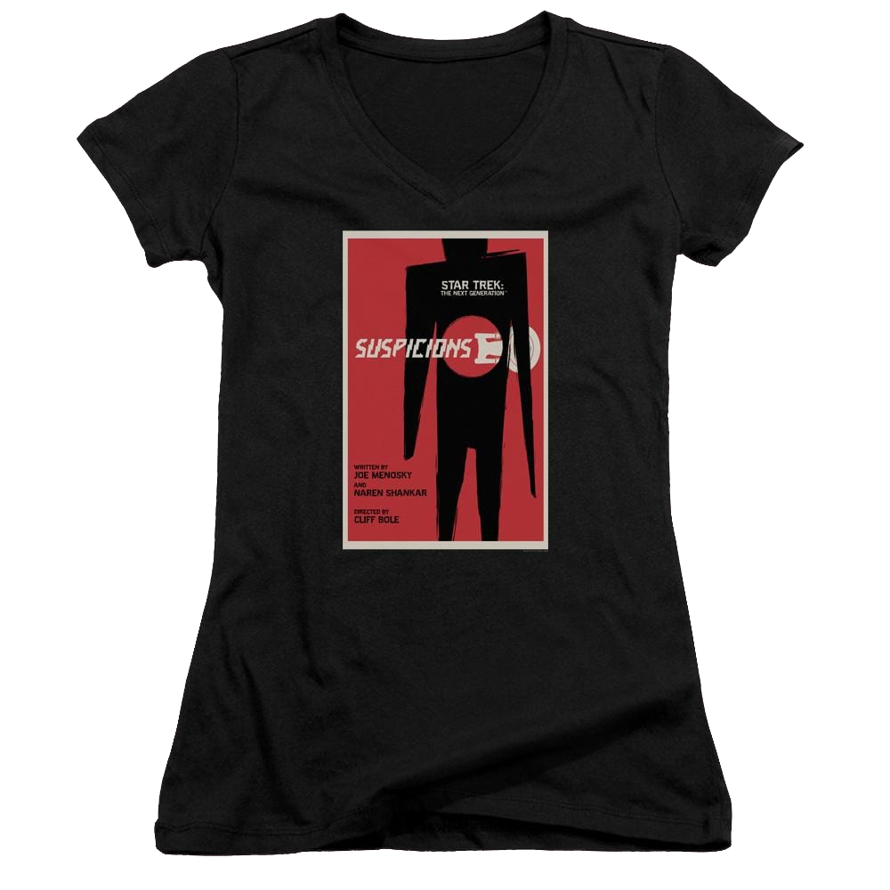 Star Trek Tng Season 6 Episode 22 Juniors V-Neck T-Shirt Juniors V-Neck T-Shirt Star Trek   