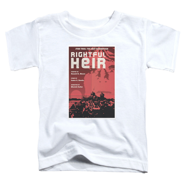 White toddler t-shirt with Star Trek The Next Generation Tng Season 6 Episode 23 graphic