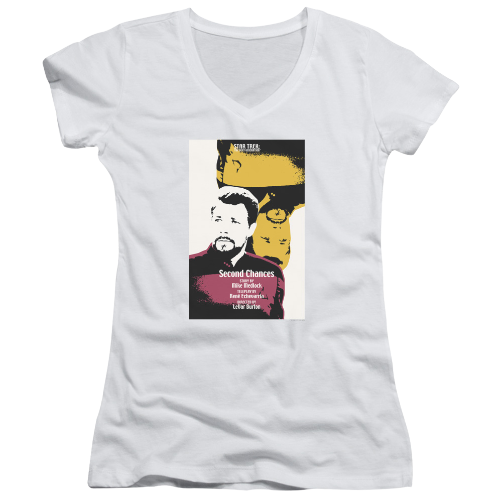 Star Trek The Next Generation Tng Season 6 Episode 24 - Juniors V-Neck T-Shirt Juniors V-Neck T-Shirt Star Trek   