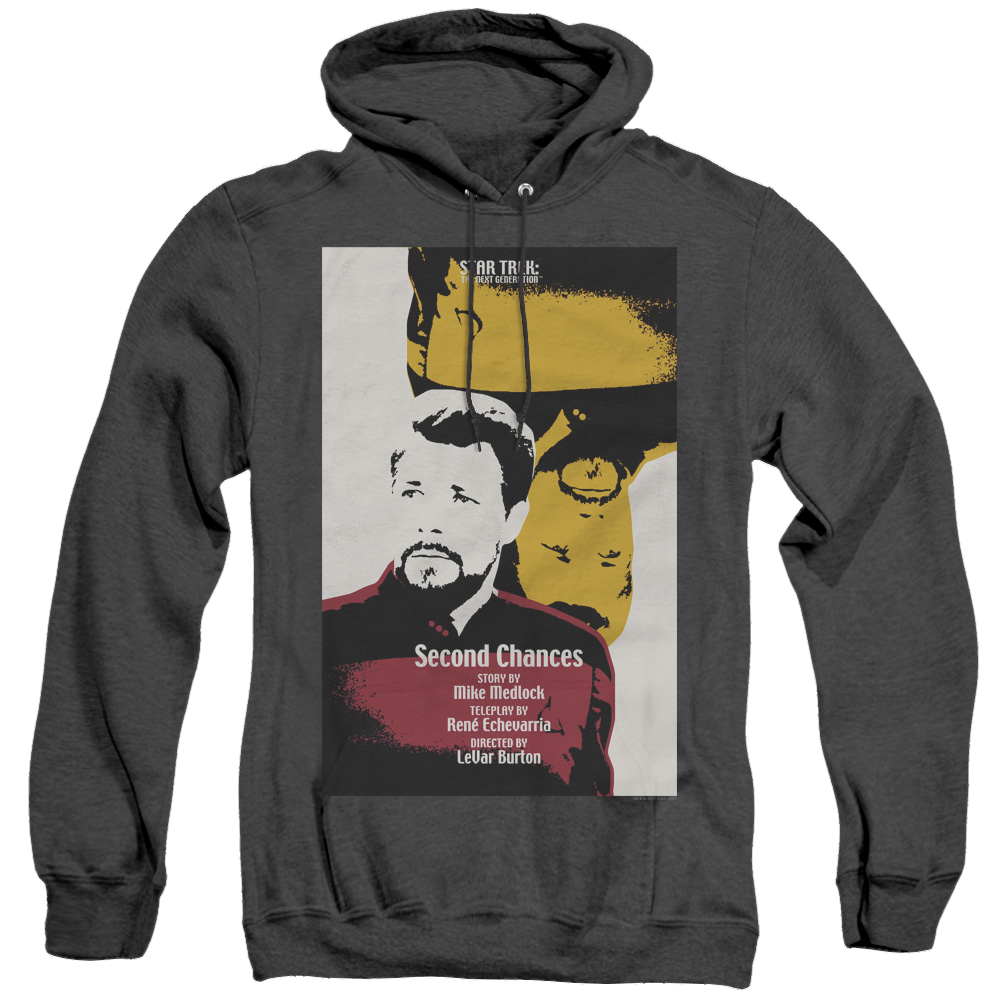 Star Trek The Next Generation Tng Season 6 Episode 24 - Heather Pullover Hoodie Heather Pullover Hoodie Star Trek   