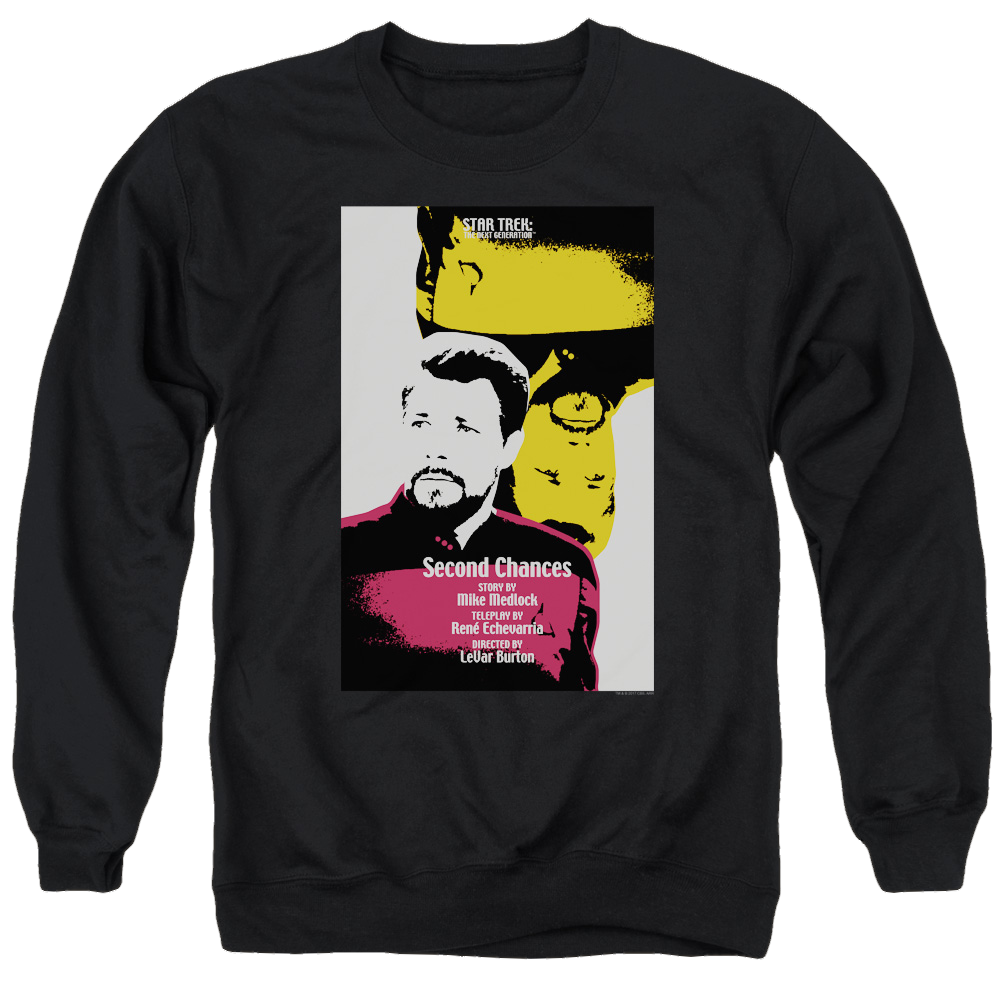 Star Trek The Next Generation Tng S6 Ep24 - Men's Crewneck Sweatshirt Men's Crewneck Sweatshirt Star Trek   