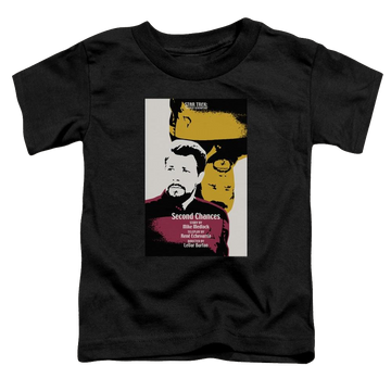 Black toddler t-shirt with Star Trek Tng Season 6 Episode 24 graphic