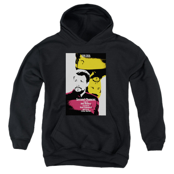 Black youth hoodie for ages 8 to 12 with Star Trek The Next Generation Tng Season 6 Episode 24 graphic