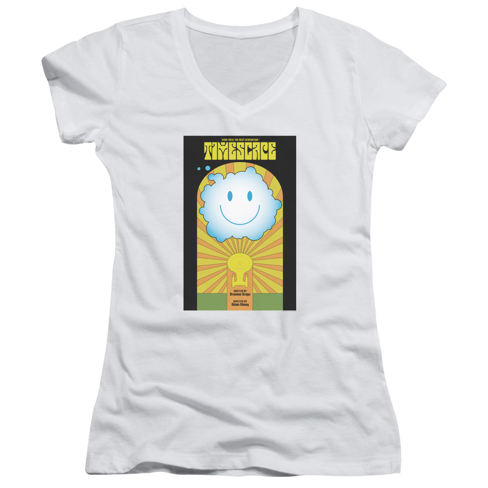 Star Trek The Next Generation Tng Season 6 Episode 25 - Juniors V-Neck T-Shirt Juniors V-Neck T-Shirt Star Trek   