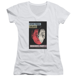 Star Trek Tng Season 6 Episode 26 Juniors V-Neck T-Shirt Juniors V-Neck T-Shirt Star Trek   