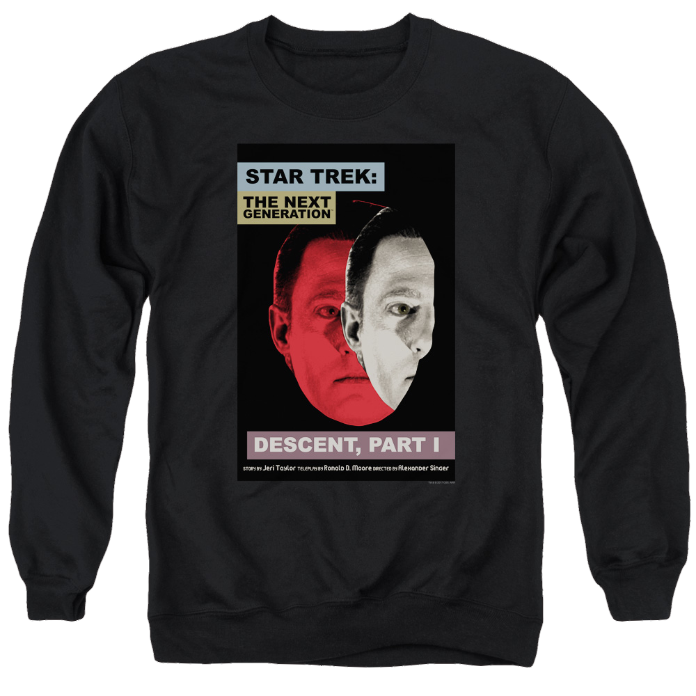 Star Trek The Next Generation Tng S6 Ep26 - Men's Crewneck Sweatshirt Men's Crewneck Sweatshirt Star Trek   