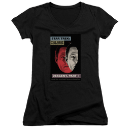 Star Trek The Next Generation Tng Season 6 Episode 26 - Juniors V-Neck T-Shirt Juniors V-Neck T-Shirt Star Trek   