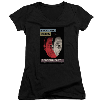 Star Trek The Next Generation Tng Season 6 Episode 26 - Juniors V-Neck T-Shirt Juniors V-Neck T-Shirt Star Trek   