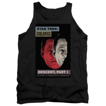 Black men's tank with Star Trek Tng Season 6 Episode 26 graphic