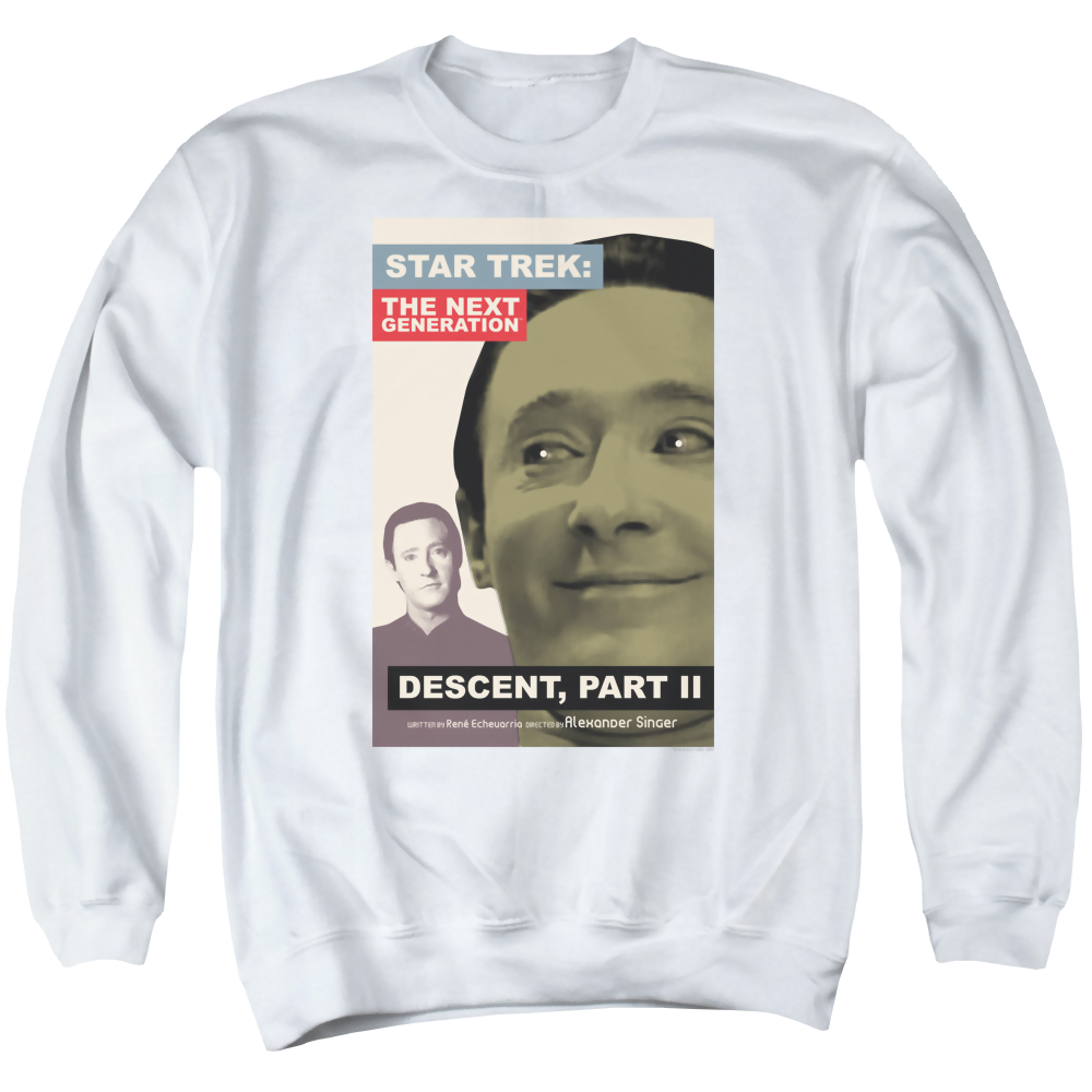 Star Trek The Next Generation Tng S7 Ep1 - Men's Crewneck Sweatshirt Men's Crewneck Sweatshirt Star Trek   
