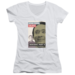Star Trek The Next Generation Tng Season 7 Episode 1 - Juniors V-Neck T-Shirt Juniors V-Neck T-Shirt Star Trek   