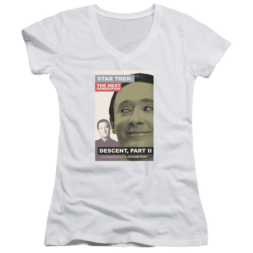 Star Trek The Next Generation Tng Season 7 Episode 1 - Juniors V-Neck T-Shirt Juniors V-Neck T-Shirt Star Trek   