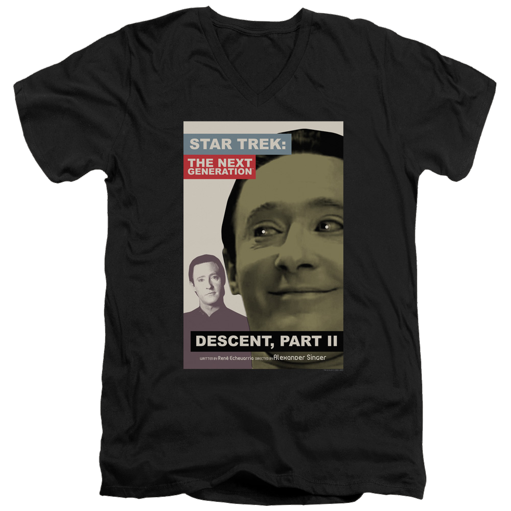 Star Trek The Next Generation Tng Season 7 Episode 1 - Men's V-Neck T-Shirt Men's V-Neck T-Shirt Star Trek   
