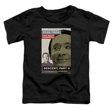 Black toddler t-shirt with Star Trek The Next Generation Tng Season 7 Episode 1 graphic