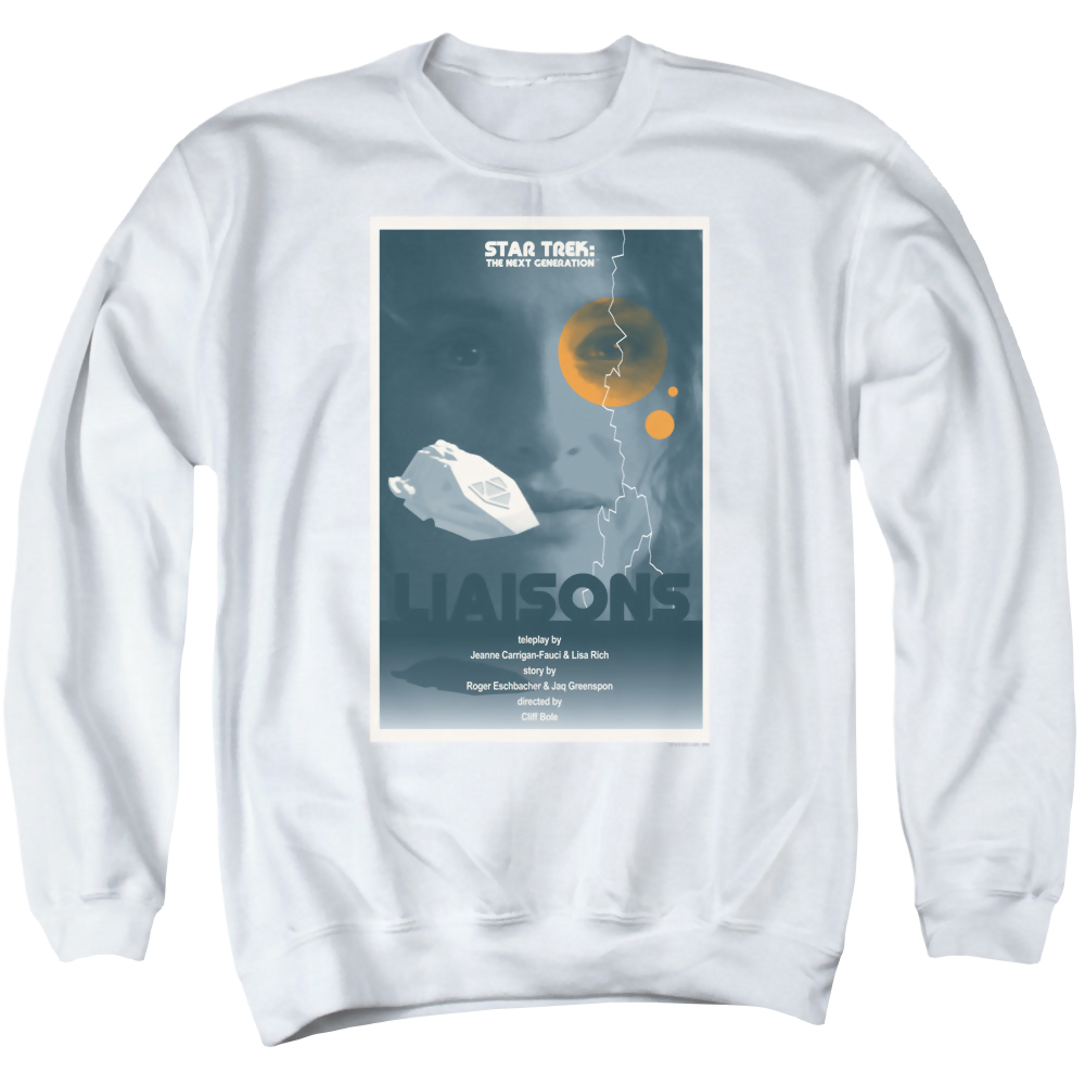 Star Trek The Next Generation Tng S7 Ep2 - Men's Crewneck Sweatshirt Men's Crewneck Sweatshirt Star Trek   