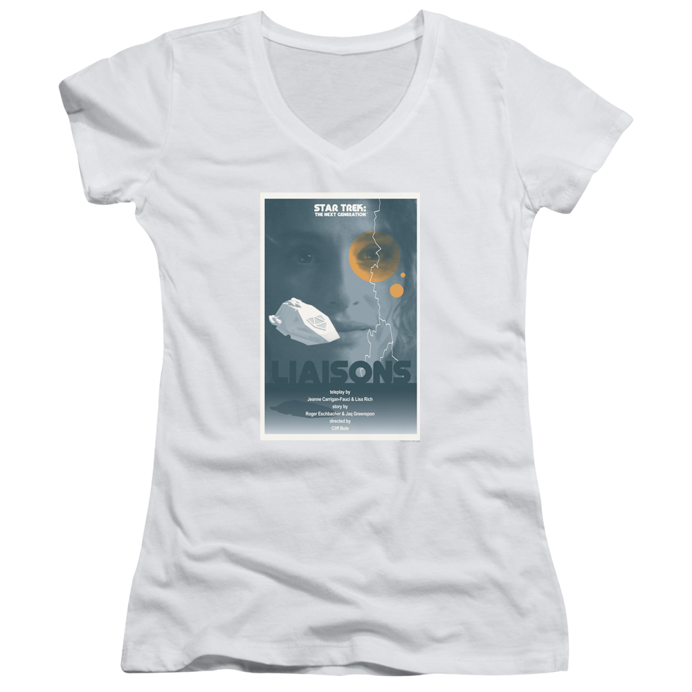 Star Trek The Next Generation Tng Season 7 Episode 2 - Juniors V-Neck T-Shirt Juniors V-Neck T-Shirt Star Trek   