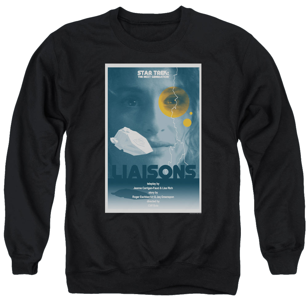 Star Trek The Next Generation Tng S7 Ep2 - Men's Crewneck Sweatshirt Men's Crewneck Sweatshirt Star Trek   