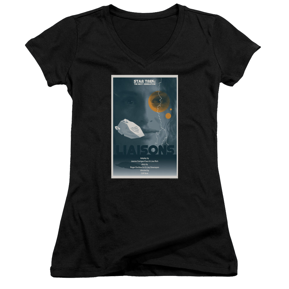 Star Trek The Next Generation Tng Season 7 Episode 2 - Juniors V-Neck T-Shirt Juniors V-Neck T-Shirt Star Trek   