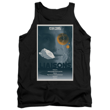 Black men's tank with Star Trek The Next Generation Tng Season 7 Episode 2 graphic