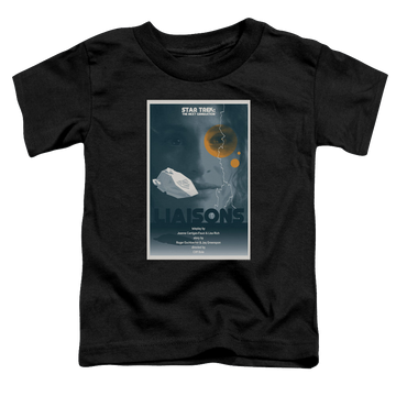 Black toddler t-shirt with Star Trek The Next Generation Tng Season 7 Episode 2 graphic