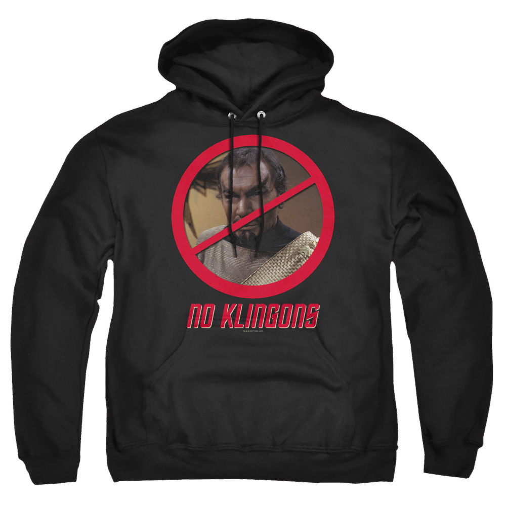 Star Trek No Klingons Pullover Hoodie Pullover Hoodie Star Trek   