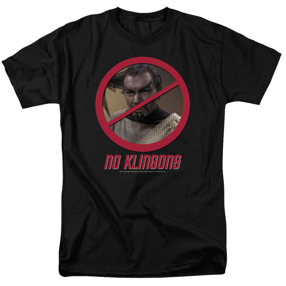 Star Trek No Klingons Men's Regular Fit T-Shirt Men's Regular Fit T-Shirt Star Trek   