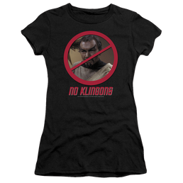 Star Trek No Klingons Juniors T-Shirt Juniors T-Shirt Star Trek   