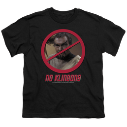 Star Trek The Original Series No Klingons - Youth T-Shirt Youth T-Shirt (Ages 8-12) Star Trek   