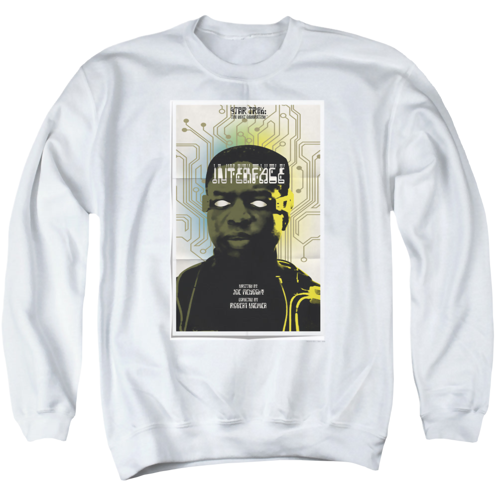 Star Trek The Next Generation Tng S7 Ep3 - Men's Crewneck Sweatshirt Men's Crewneck Sweatshirt Star Trek   