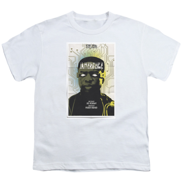 White youth t-shirt for ages 8 to 12 with Star Trek The Next Generation Tng Season 7 Episode 3 graphic