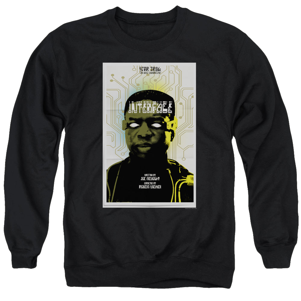 Star Trek The Next Generation Tng S7 Ep3 - Men's Crewneck Sweatshirt Men's Crewneck Sweatshirt Star Trek   