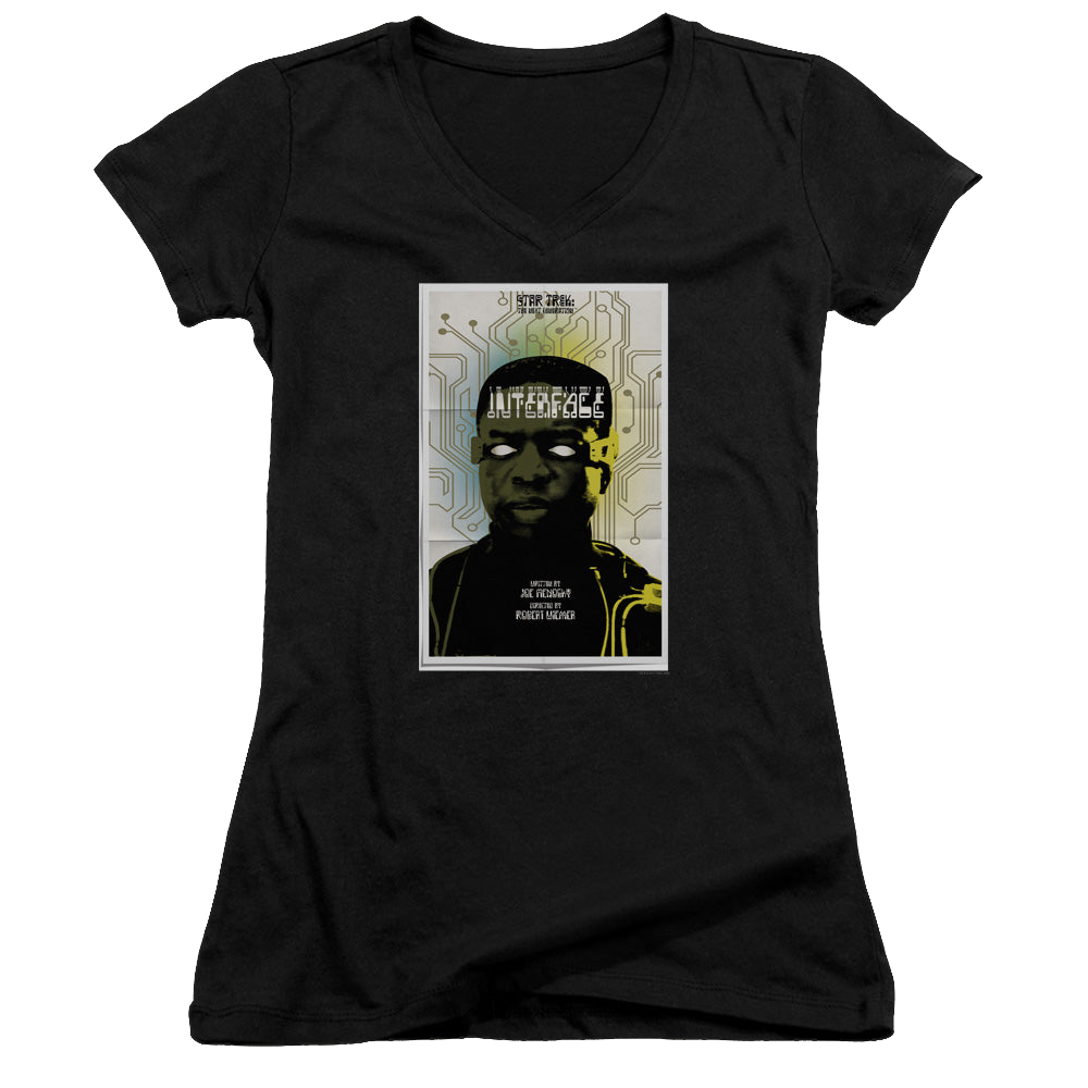 Star Trek The Next Generation Tng Season 7 Episode 3 - Juniors V-Neck T-Shirt Juniors V-Neck T-Shirt Star Trek   