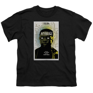 Black youth t-shirt for ages 8 to 12 with Star Trek The Next Generation Tng Season 7 Episode 3 graphic