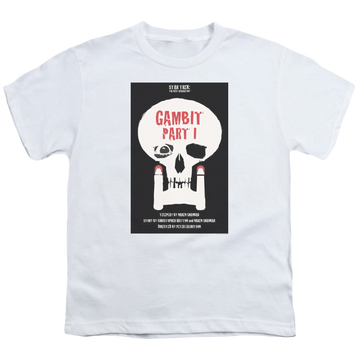 White youth t-shirt for ages 8 to 12 with Star Trek The Next Generation Tng Season 7 Episode 4 graphic